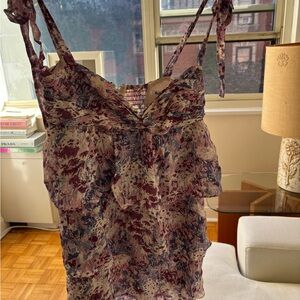 Floral Purple Pink Dress